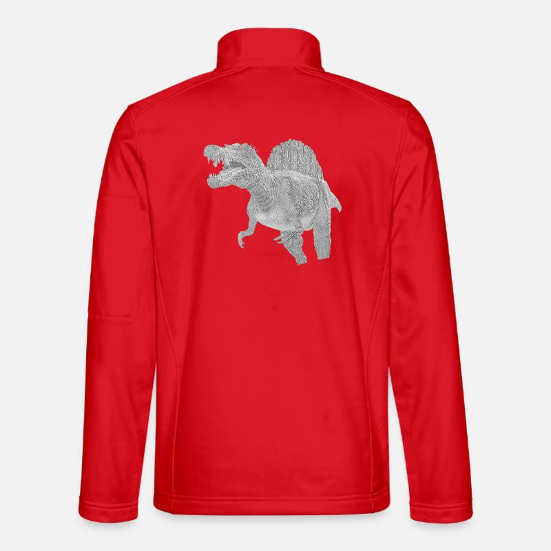 Spinosaurus - Unisex Softshelljacke - Rot