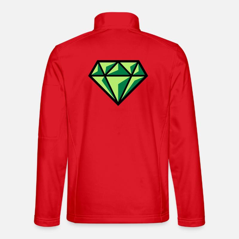 Diamant (pierre précieuse symbole brillant / POS Gre 3C) Veste en tissu softshell Unisexe