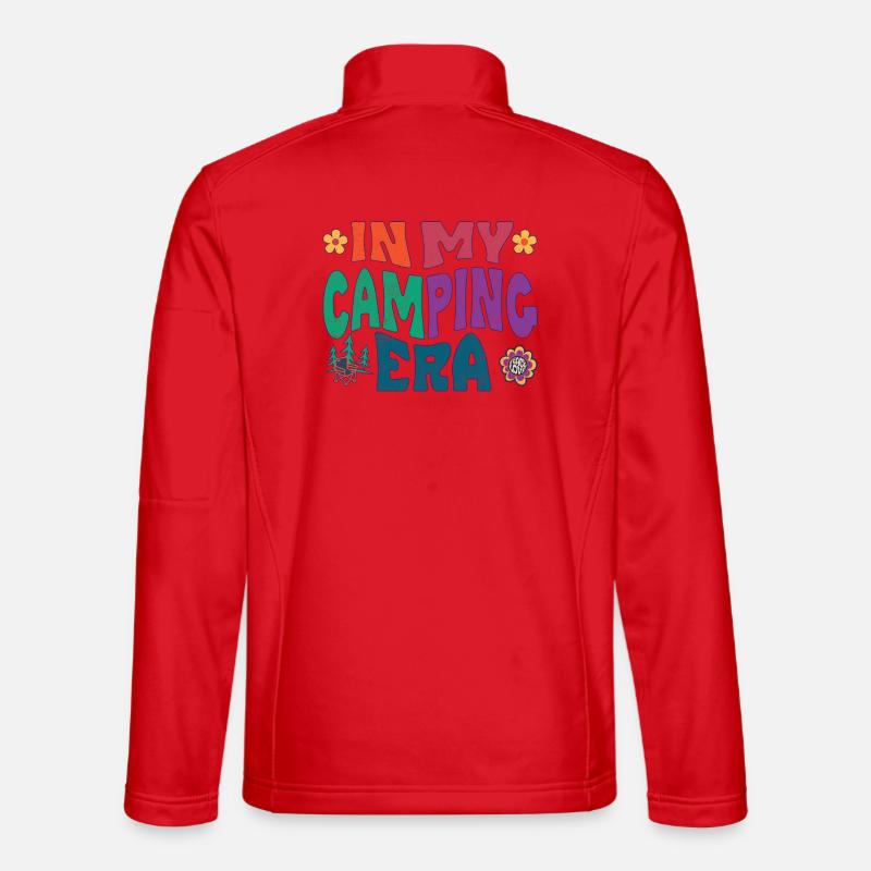 In my camping era - Unisex Softshelljacke - Rot