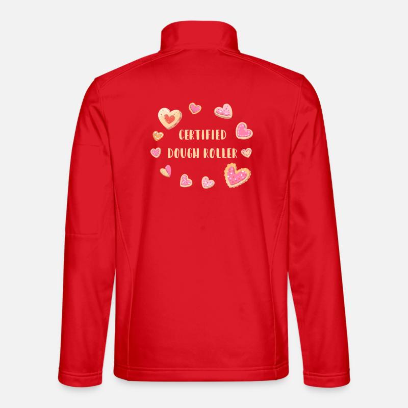 Certified Dough Roller - Cookies - Unisex Softshell Jacket - red