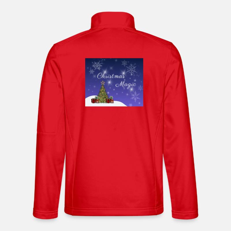 Christmas Magic – Magical Christmas Time - Unisex Softshell Jacket - red
