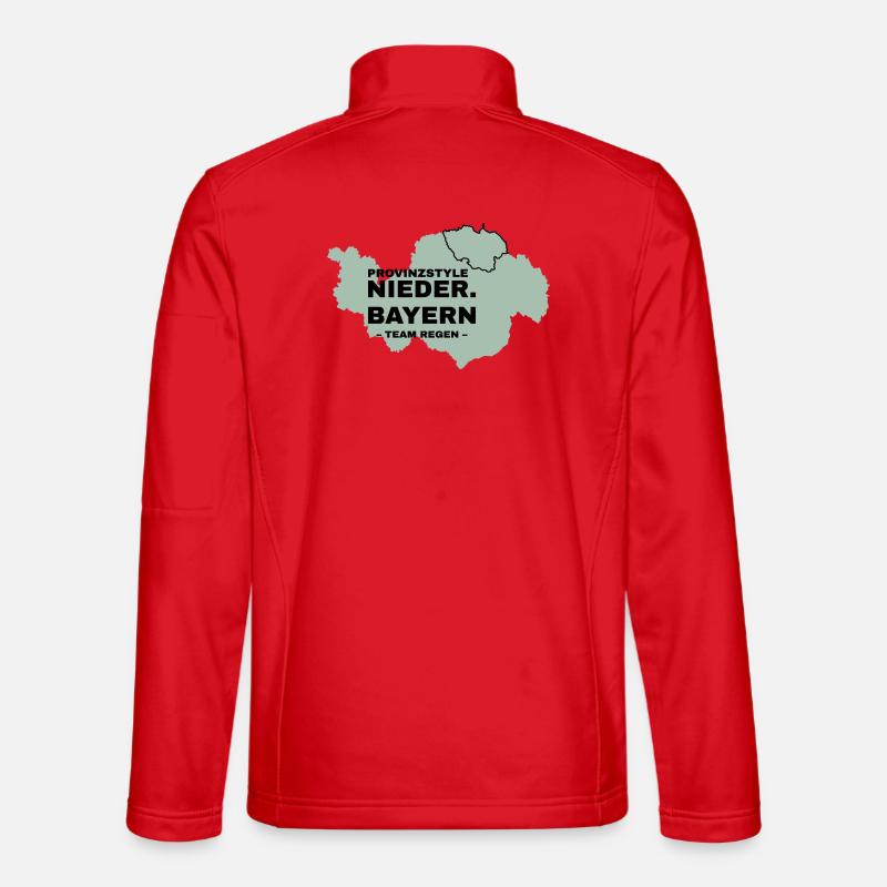 Niederbayern | REGEN - Unisex Softshelljacke - Rot
