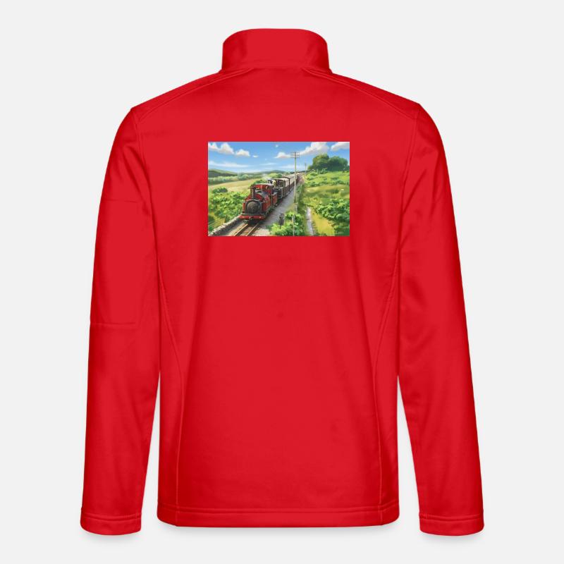 Dduallt Double Header - Unisex Softshell Jacket - red