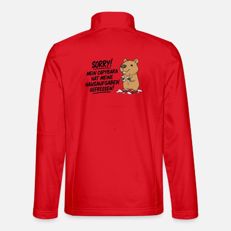 Sorry! Capybara ate my homework Unisex Softshell Jacket