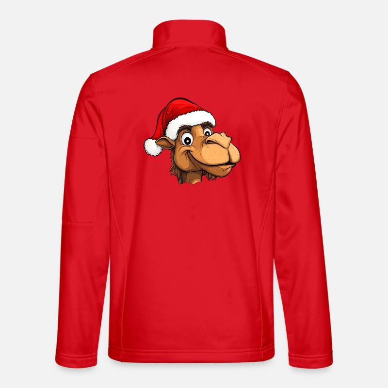 Camel Christmas - Unisex Softshell Jacket - red