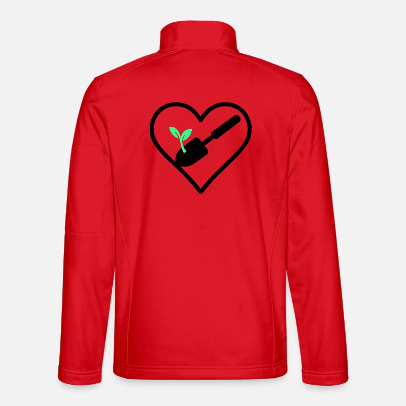 Cœur du jardinage – Passion verte Veste en tissu softshell Unisexe
