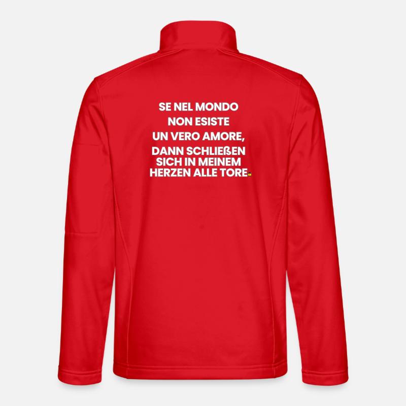 Italian-German-Rhyme 1 (Ver. A) - Unisex Softshell Jacket - red