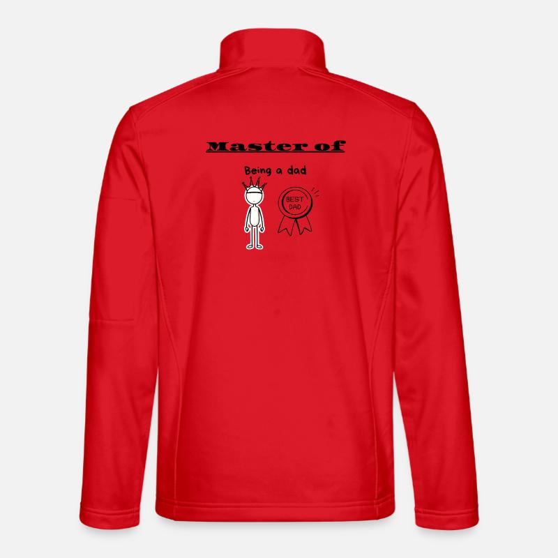 Master of Being a dad - Unisex Softshell Jacket - red