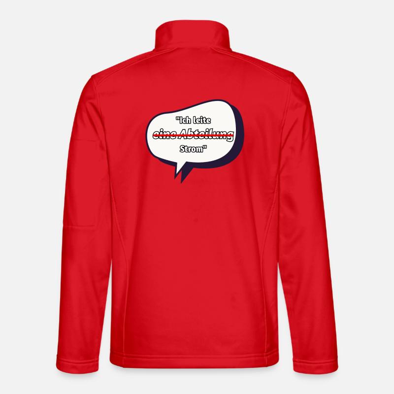 I Conduct Electricity Saying - Unisex Softshell Jacket - red