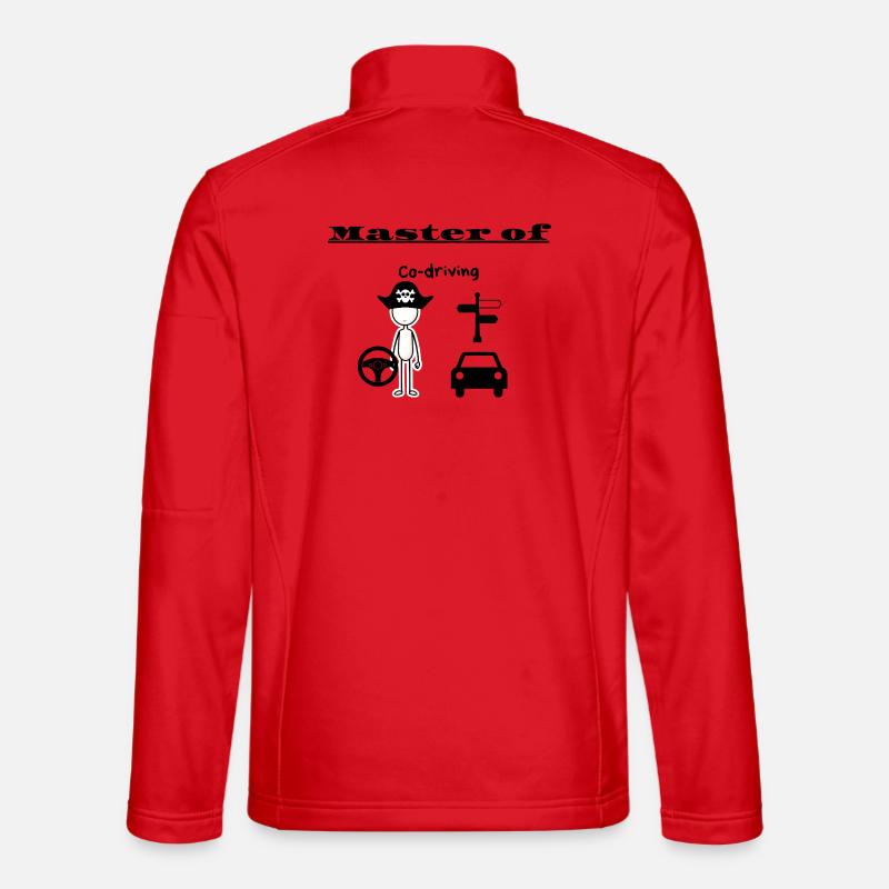 Meister des Beifahrers - Unisex Softshelljacke - Rot