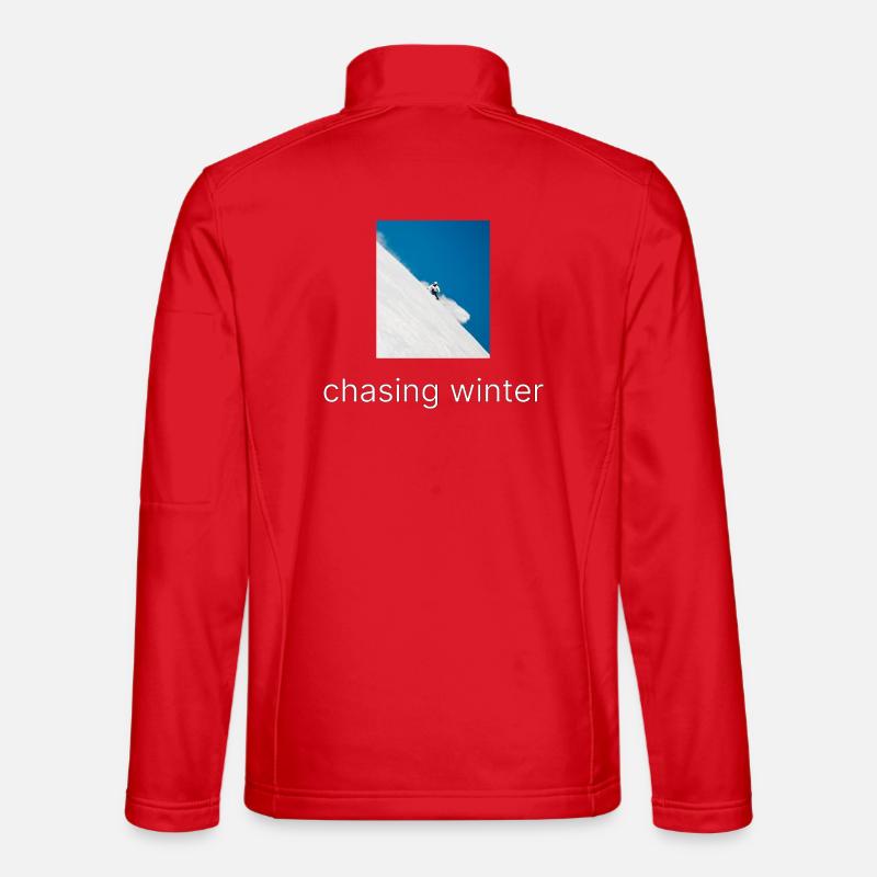 À la poursuite de l’hiver - Veste en tissu softshell Unisexe - rouge