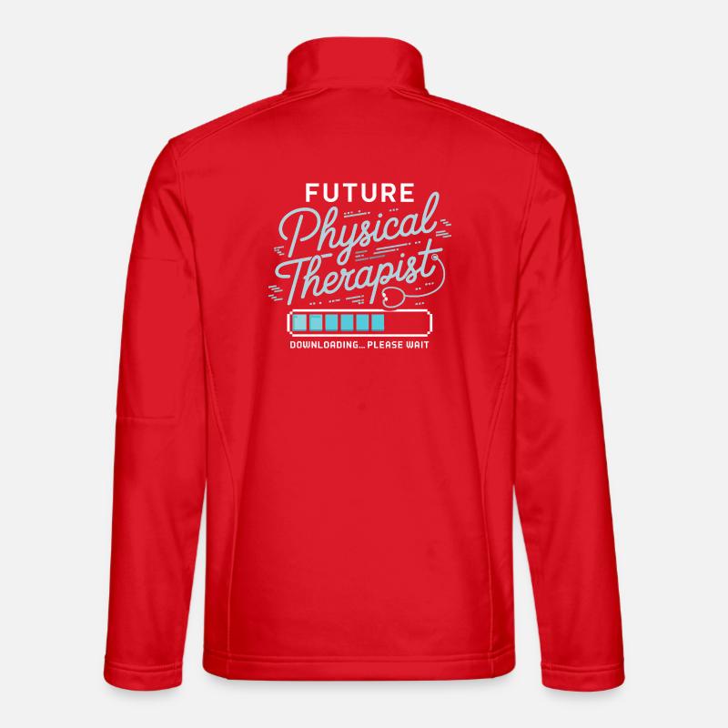ZukunftsPhysiotherapeut Design - Unisex Softshelljacke - Rot
