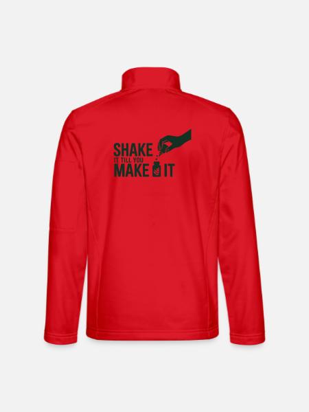 Homöopathie: Schüttel es, bis du es professionell machst. - Unisex Softshelljacke - Rot