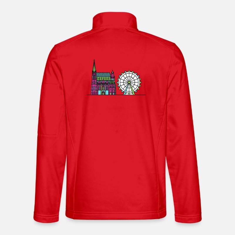 Vienna City Skyline St Stephen's Cathedral Art Unisex Softshell Jacket