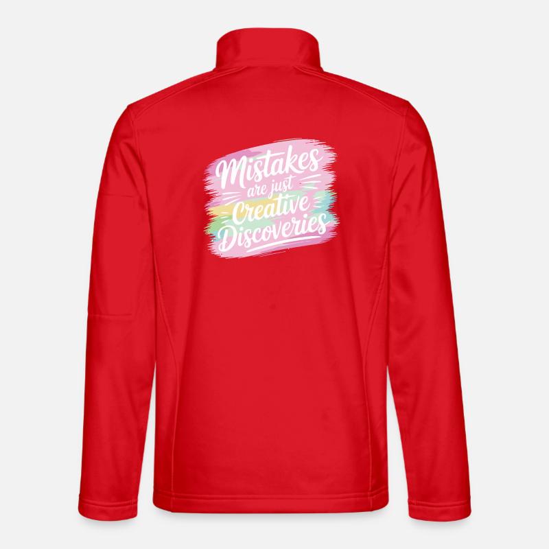 Creative Discoveries Motivation Design - Unisex Softshell Jacket - red
