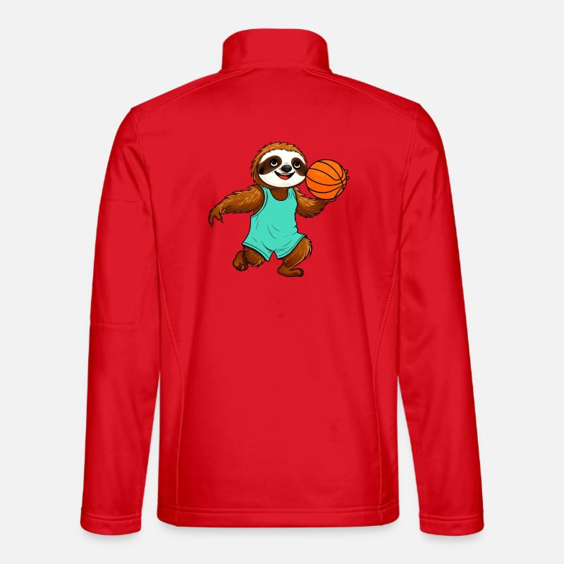 Faultiere Basketball - Unisex Softshelljacke - Rot