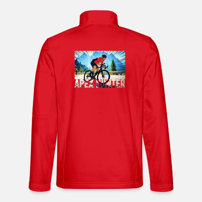 APEX HUNTER Mountainbiker - Unisex Softshelljacke - Rot