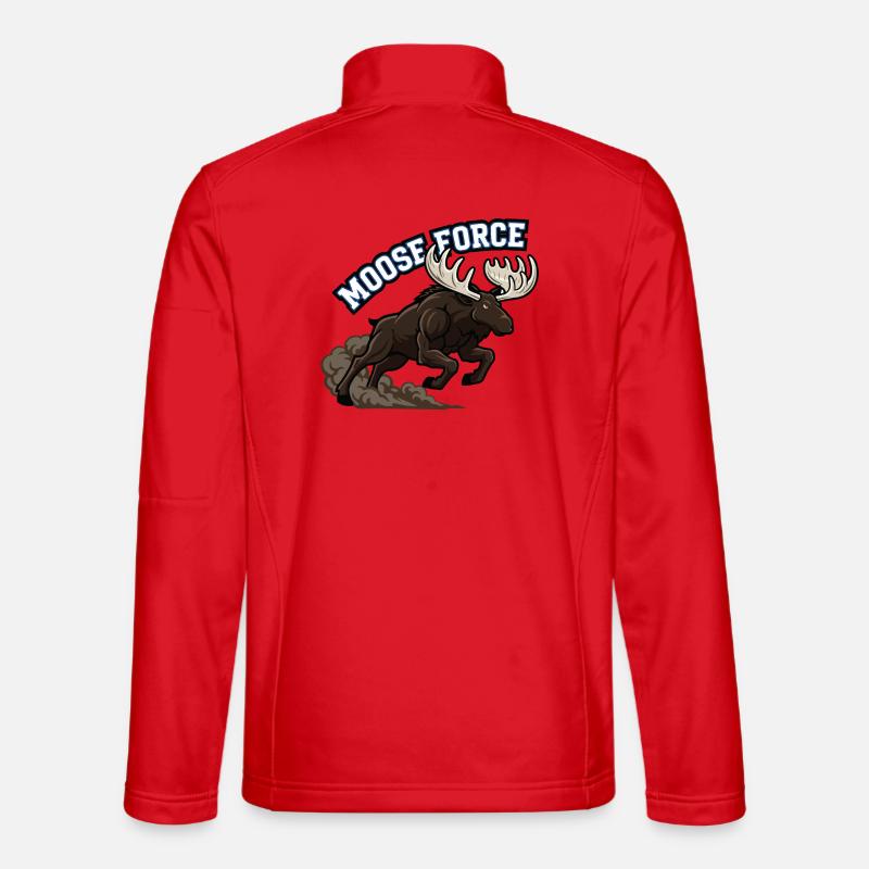 Moose Force Wild Elk Power - Unisex Softshell Jacket - red