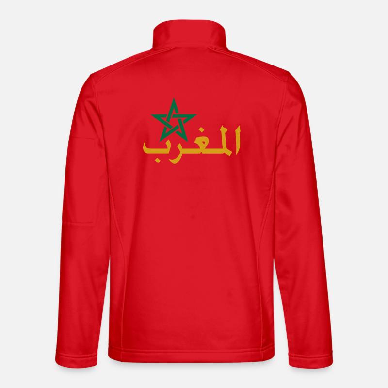 Moroccan star and Arabic calligraphy Unisex Softshell Jacket