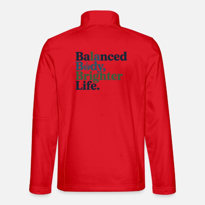 Osteopath Balanced Body Brighter Life Professional - Unisex Softshell Jacket - red