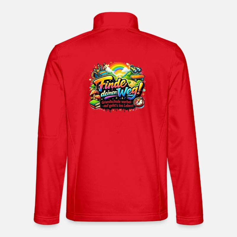 Find Your Way – Primary School - Unisex Softshell Jacket - red