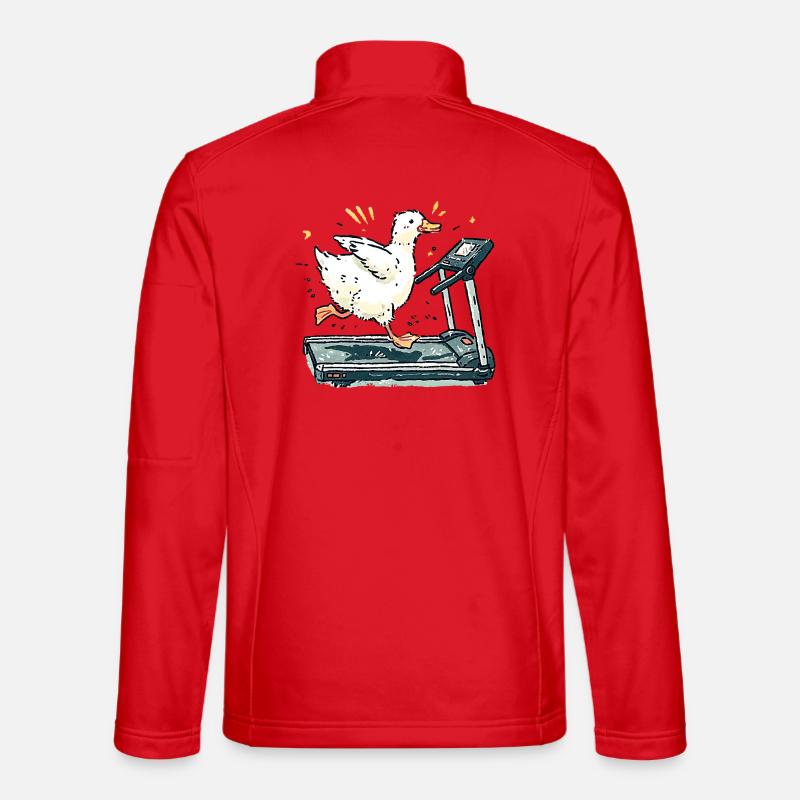 Laufbandente - Unisex Softshelljacke - Rot