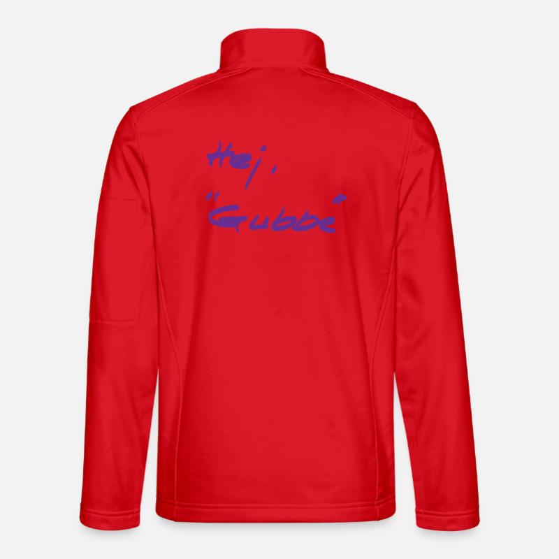 Begrüßung - anders - schwedisch - Unisex Softshelljacke - Rot