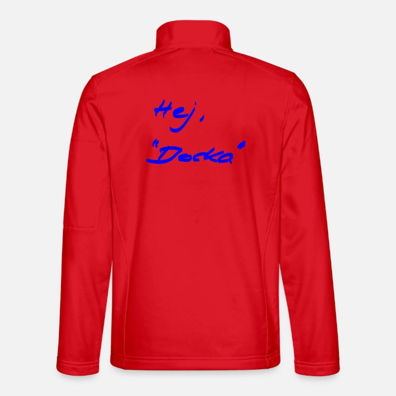 Welcome - different - Swedish - Unisex Softshell Jacket - red