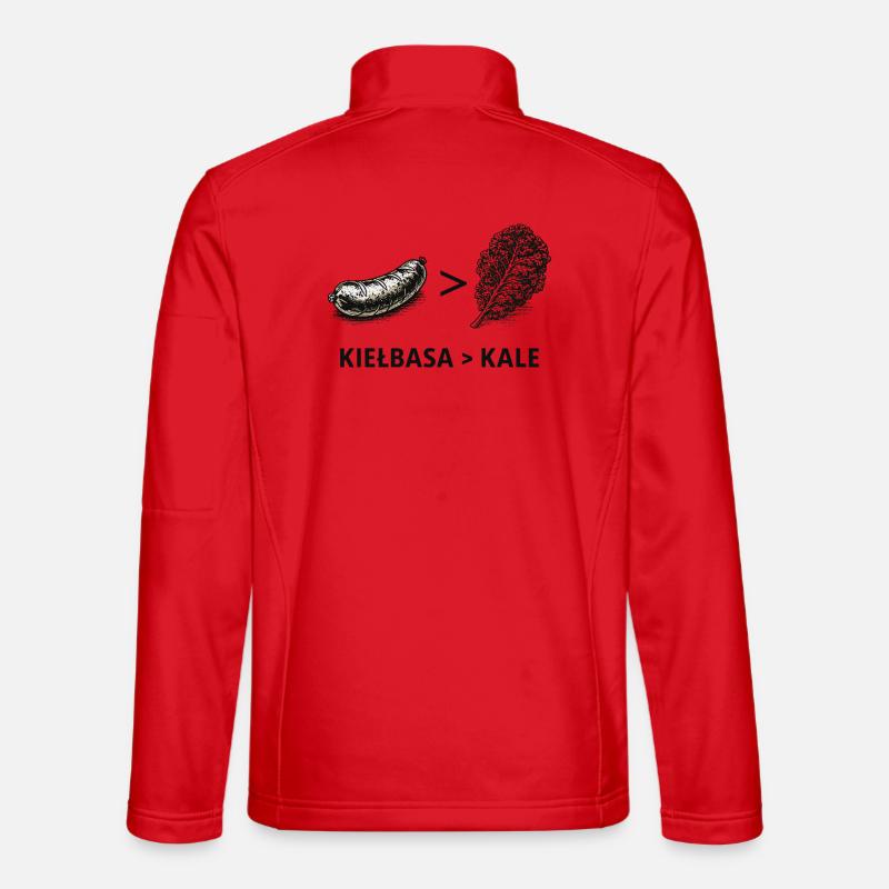 Kielbasa Greater Than Kale - Unisex Softshell Jacket - red