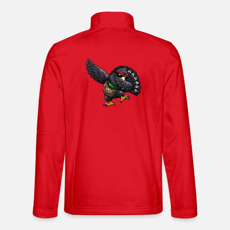 Dabbing Capercaillie - Unisex Softshell Jacket - red