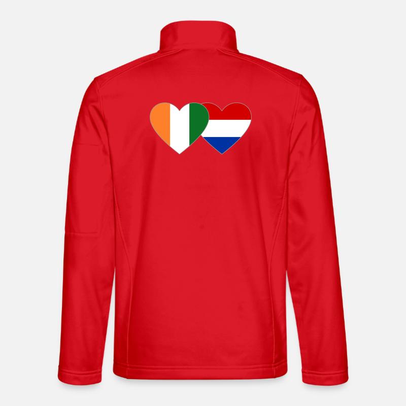 Côte d'Ivoire Holland Flag - Unisex Softshell Jacket - red