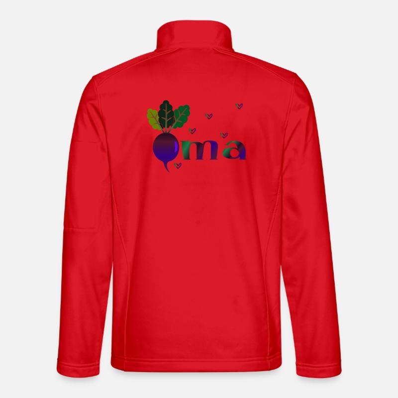 Grandma Gardener - Beetroot - Unisex Softshell Jacket - red