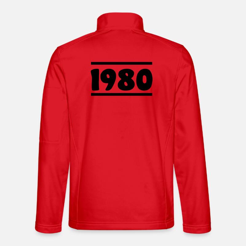 1980 Birthday 1980 - Unisex Softshell Jacket - red