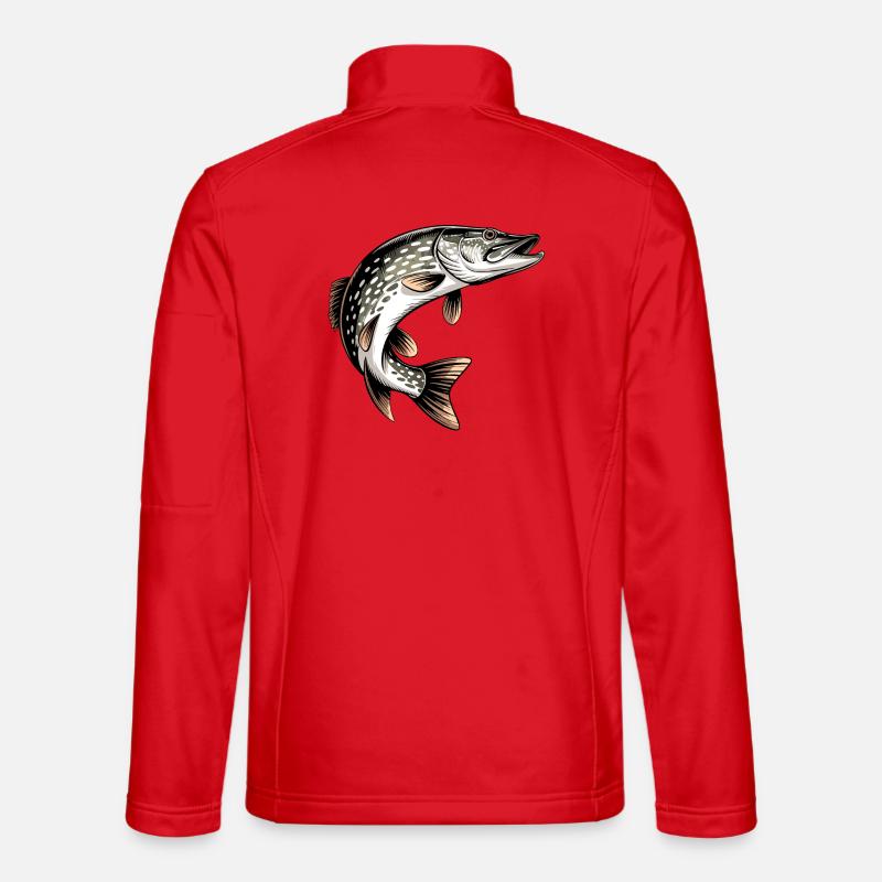 Hecht Design - Veste en tissu softshell Unisexe - rouge