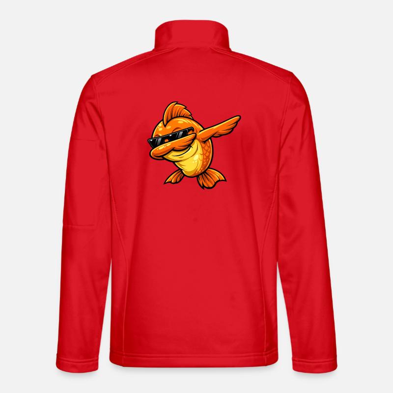 Dabbing Goldfish Unisex Softshell Jacket