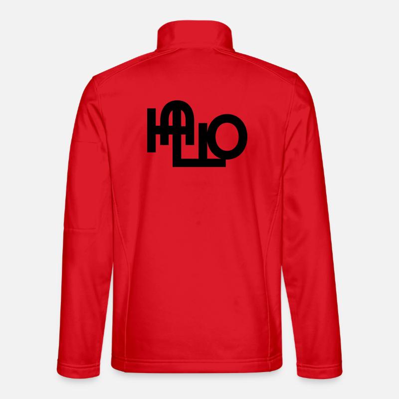 Hello welcome - Unisex Softshell Jacket - red