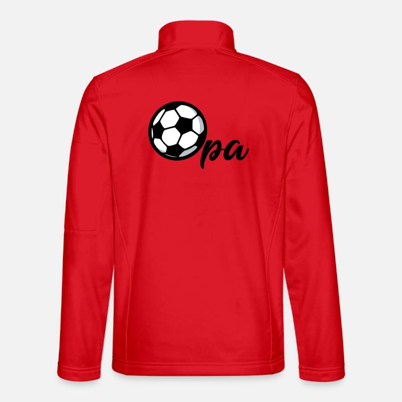 Fußball Opa - Unisex Softshelljacke - Rot