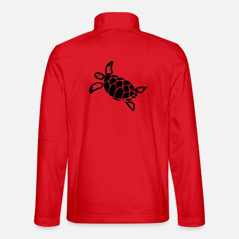 Schildkröte - Unisex Softshelljacke - Rot