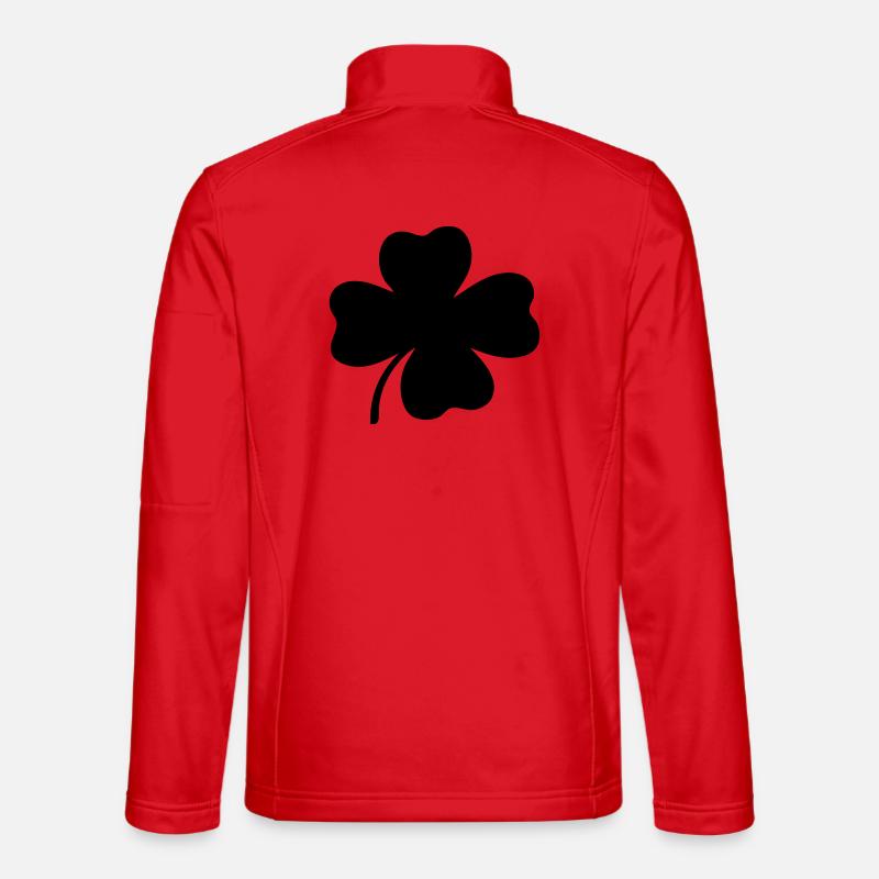 Four-leaf clover - Unisex Softshell Jacket - red
