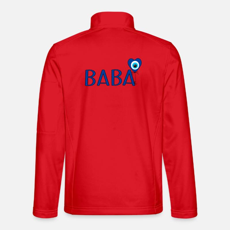 Baba mit Nazar Luftballon - Unisex Softshelljacke - Rot