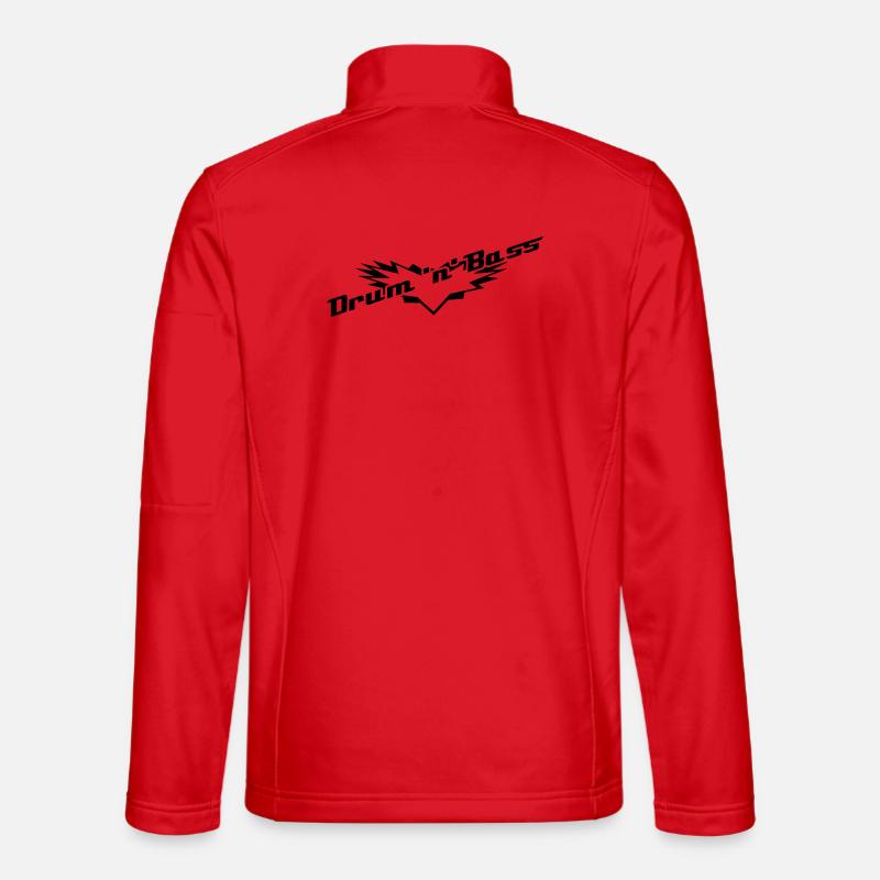 Drum 'n' Bass - Unisex Softshelljacke - Rot