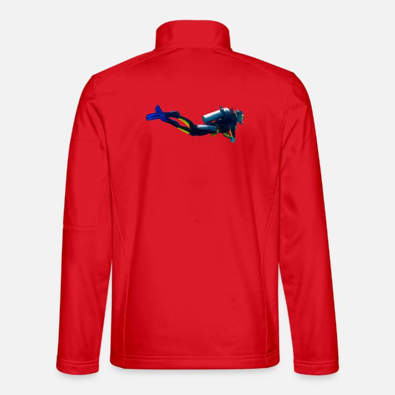 Diver - Unisex Softshell Jacket - red