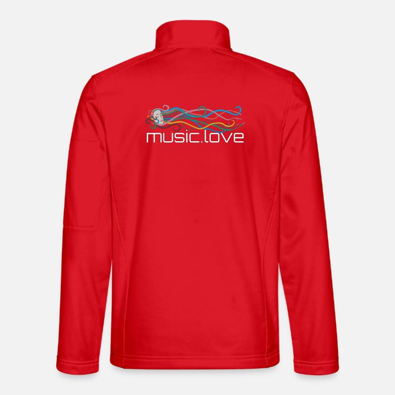 Music streams music.love - Unisex Softshell Jacket - red