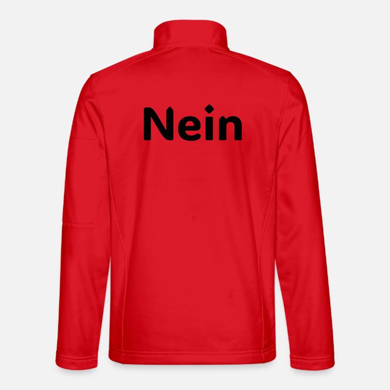 Nein – Lustiger Deutscher Statement Spruch - Unisex Softshell Jacket - red