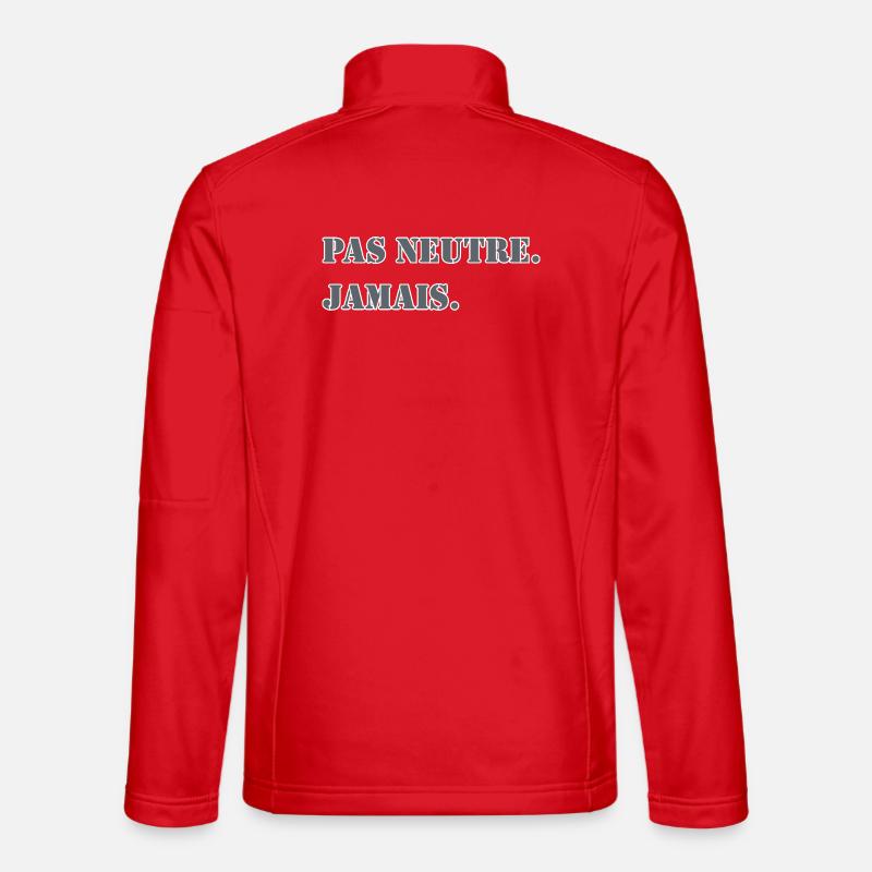 NOT NEUTRAL. NEVER. - Unisex Softshell Jacket - red