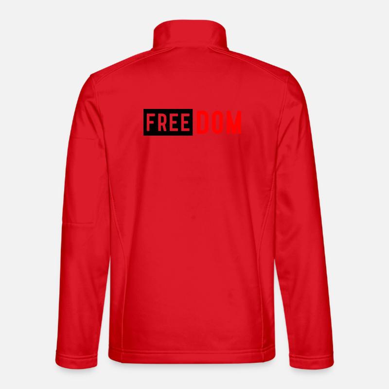 Freedom Shirt | Patriotic & Inspirational Tee - Unisex Softshell Jacket - red