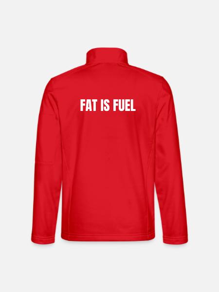 FAT IS FUEL | Carnivore T-Shirt High Fat Lifestyle - Unisex Softshell Jacket - red - Back