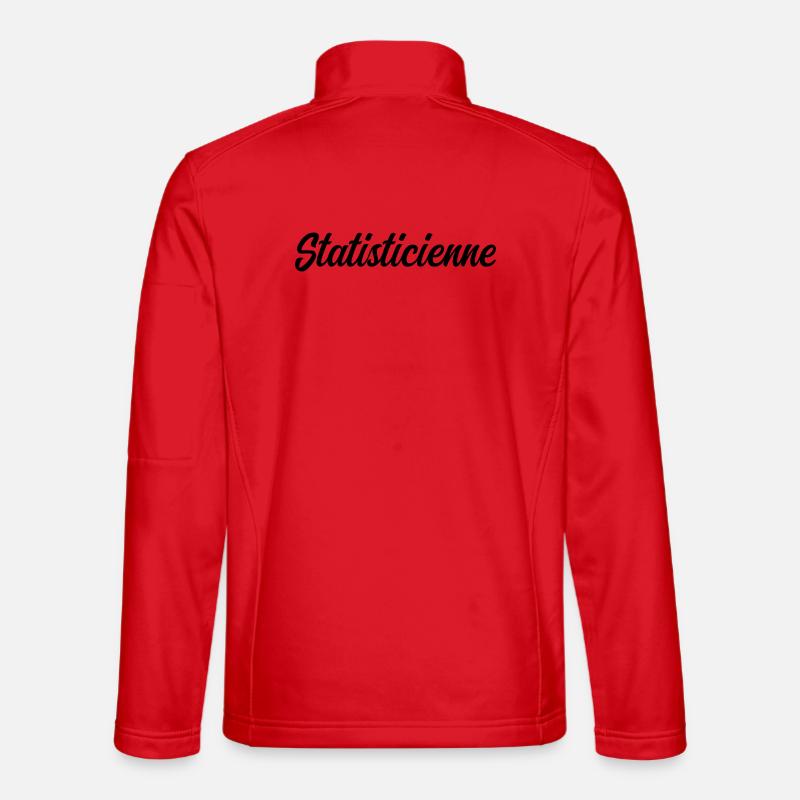 Statisticienne Analyse Données Mathématiques Pro - Veste en tissu softshell Unisexe - rouge