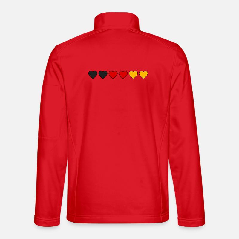 Cœurs d’Allemagne Veste en tissu softshell Unisexe