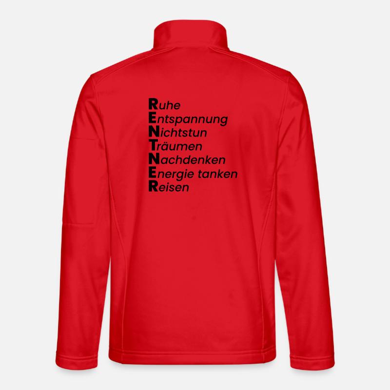Rentner - Unisex Softshelljacke - Rot